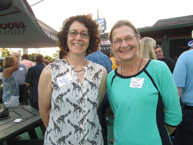 Friday night at Village Inn Natalie Edinger Brautigam, Anne Schnitker and Jeff LoScudo