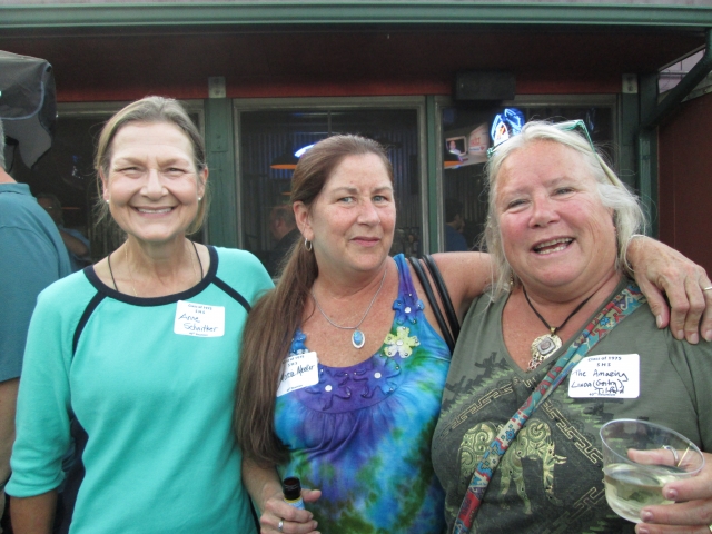 Friday night at Village Inn Anne Schnitker, Marcia Meeker and Linda Gentry Tilford