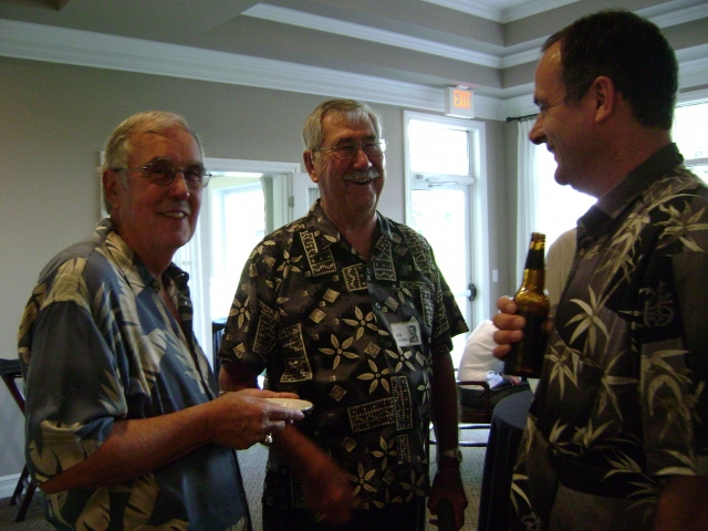 Burnham Principal Bob Heiman (center).